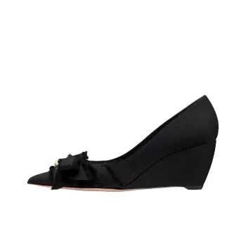 DIOR Adiorable Wedge Heel High Heels 6.5cm Women's Black