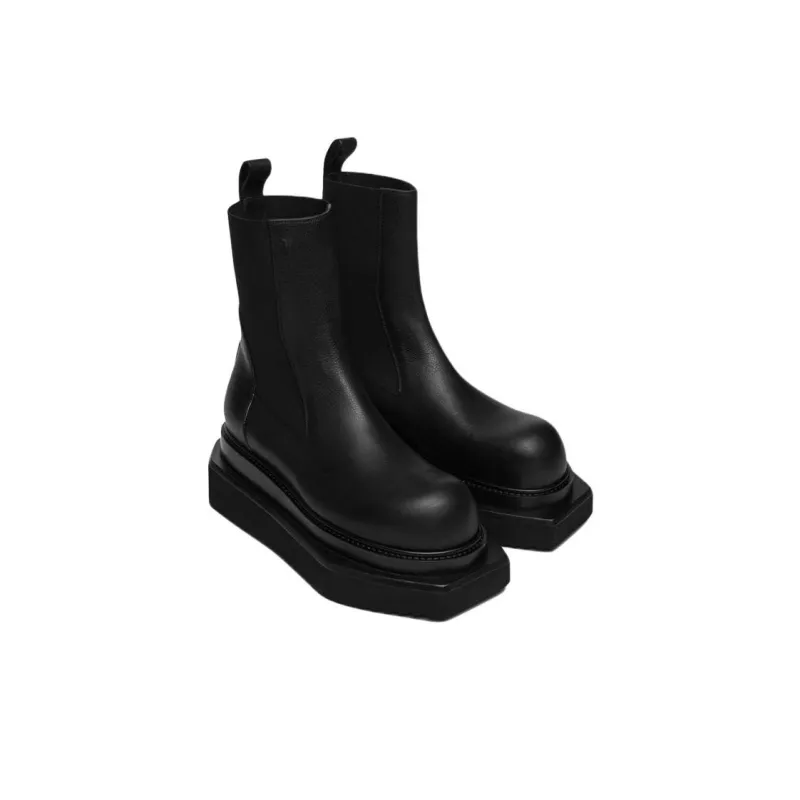 RICK OWENS/RO Beatle Turbo Cyclops Chelsea Boots Women's Black-4