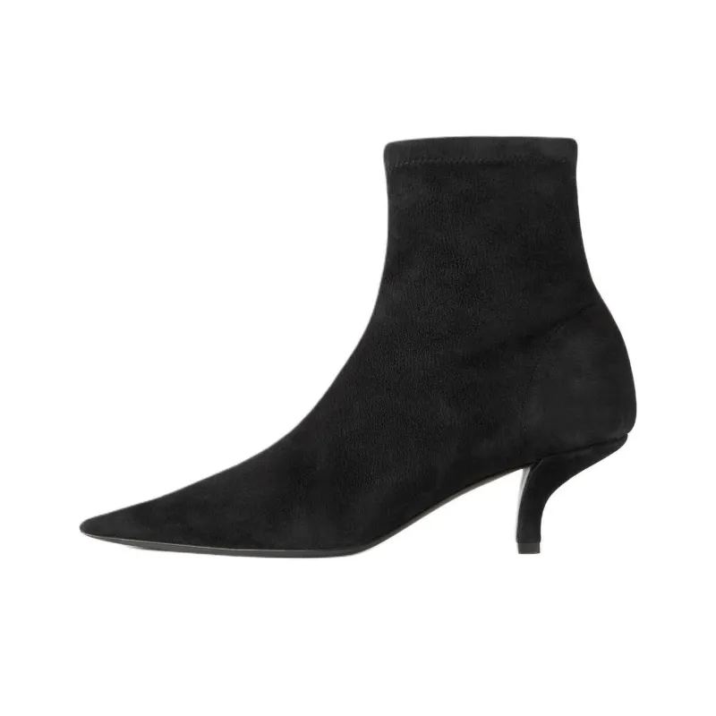 TOTEME 60mm The Suede Sock Boots Women's-0