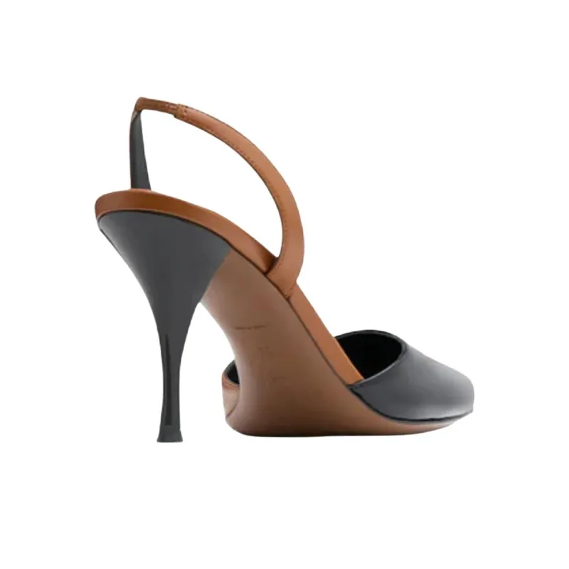 NEOUS Samaya Slim Heel High Heels 8.5cm Women's Black Brown-2