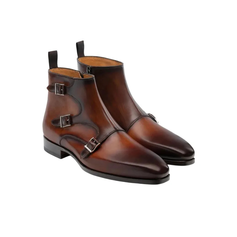 Magnanni Ankle Boots Men's Medium Brown-2