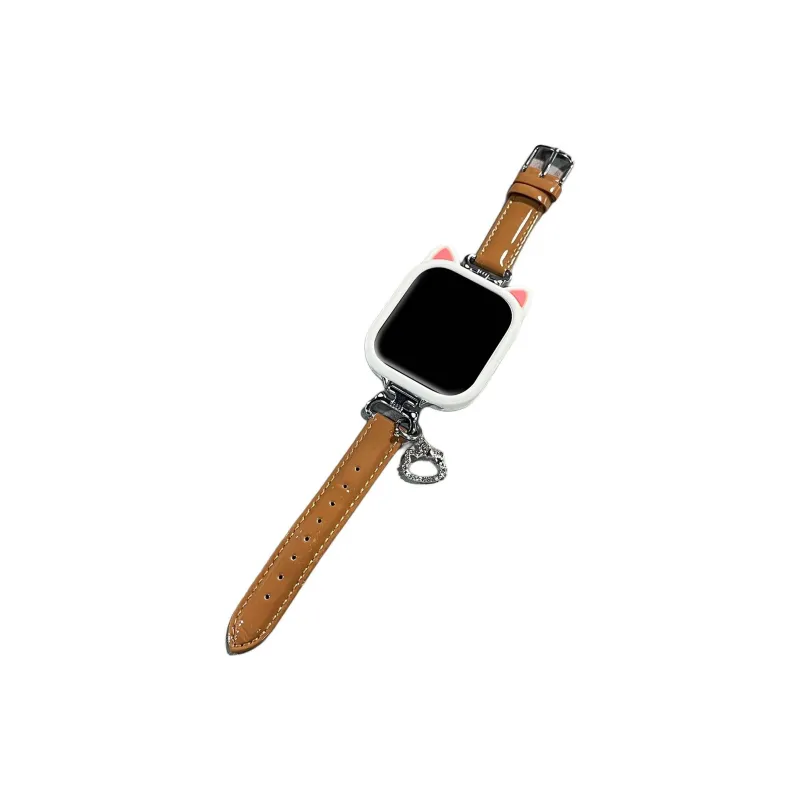 Fly Red Beige Compatibility Watch Band Leather, Metal-14