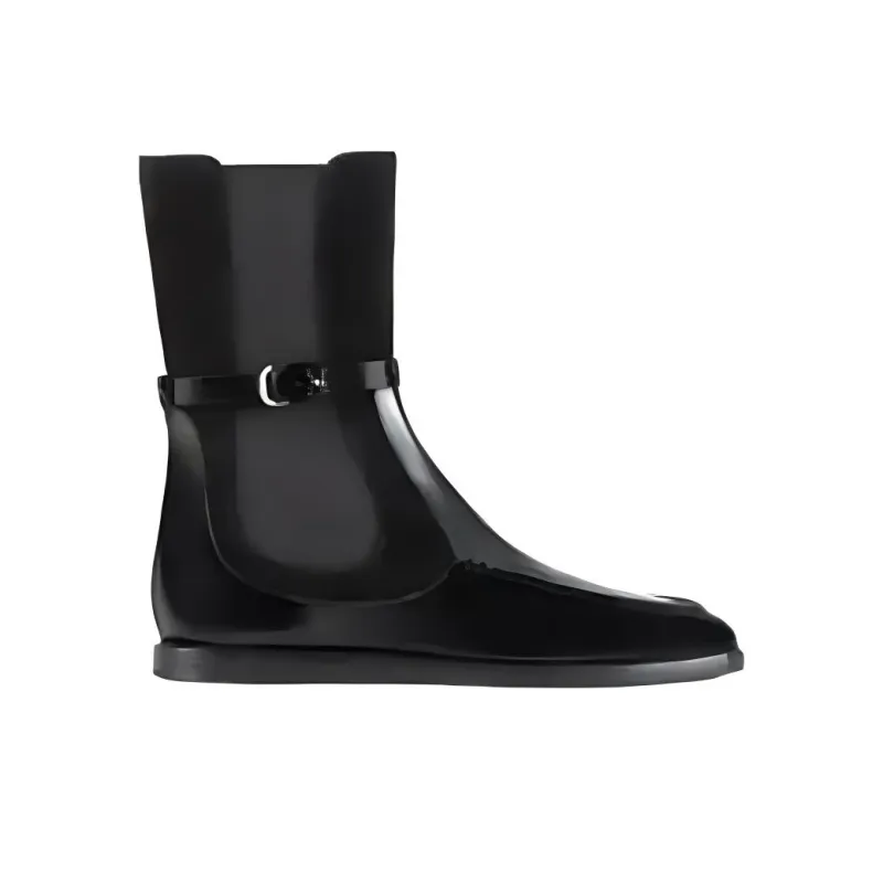 EMPORIO ARMANI Short Chelsea Boots Women's Black-3