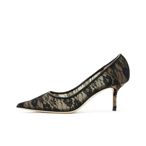 Jimmy Choo LOVE Slim Heel High Heels 6.5cm Women's Black