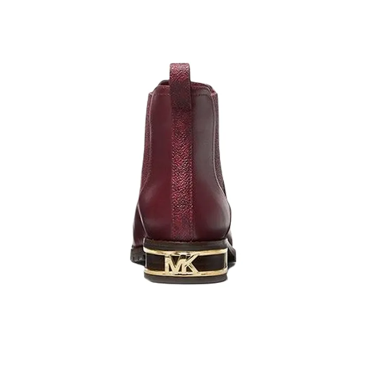 MICHAEL KORS Alicia Ankle-Length Chelsea Boots Women's Burgundy-3