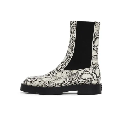 GIVENCHY Short Chelsea Boots Men's Lime Gray
