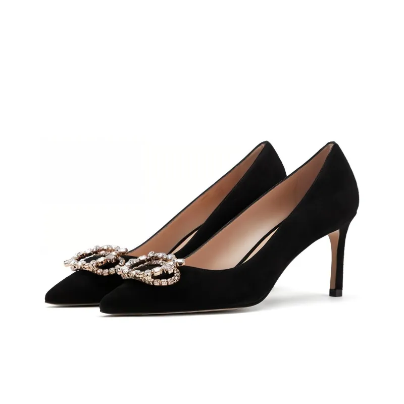 Stuart Weitzman/SW Slim Heel High Heels 7.5cm Women's Black-2