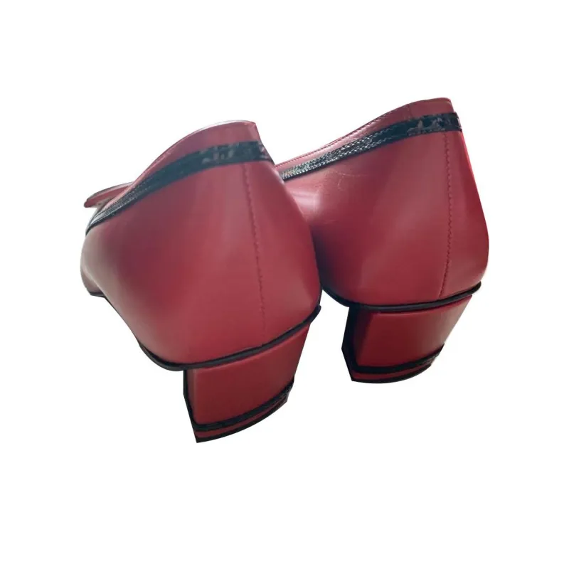Roger Vivier Chunky Heel High Heels 4.5cm Women's Red-3
