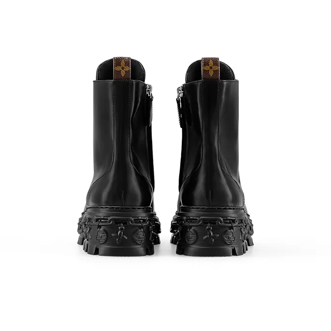 LOUIS VUITTON Record Short Martin Boot Women's Black-4