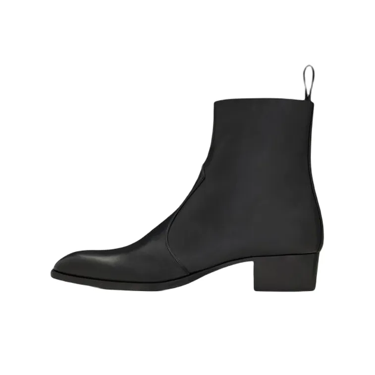 SAINT LAURENT Wyatt Zipped Boots-0