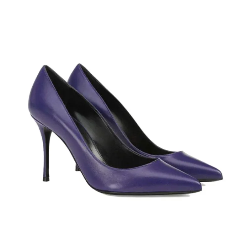 SERGIO ROSSI Godiva 90mm Leather Pumps-2