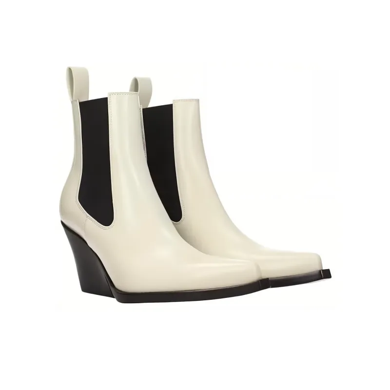 Bottega Veneta Ankle Boots Women's White-2