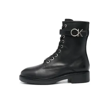 Calvin Klein Logo buckle Combat Boots Women's