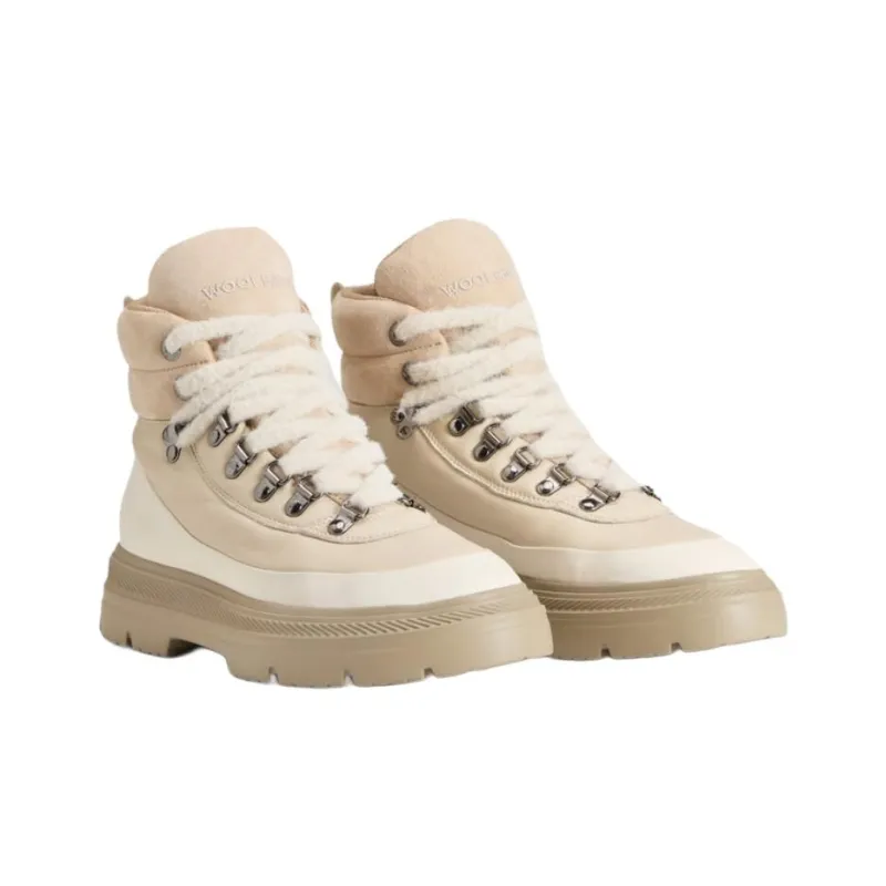 WOOLRICH Doughy Ankle Boots Women's Beige-2