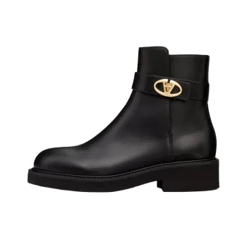 Valentino VLOGO LOCKER Ankle Boots 4cm Women's Black