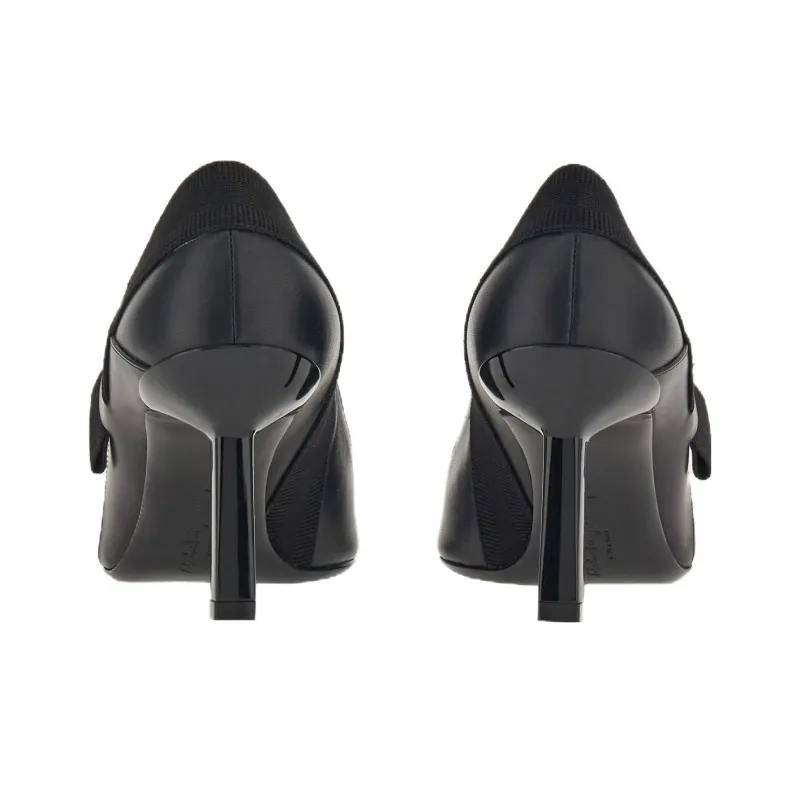 FERRAGAMO Vissia 70mm Leather Pumps-4