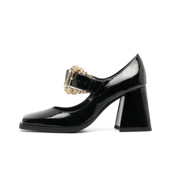 VERSACE JEANS Chunky Heel High Heels Women's Black