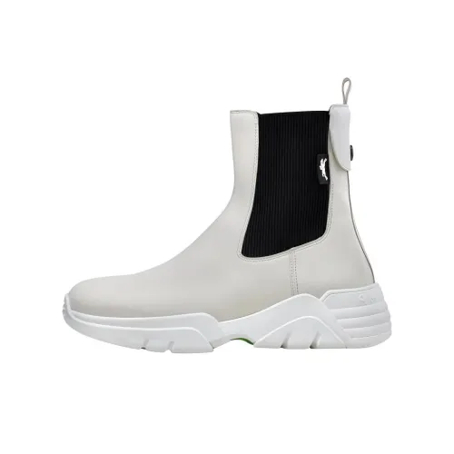 LONGCHAMP Freeminder Chelsea Boots Women's White