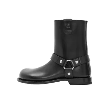 LOEWE Campo Biker Leather Boots