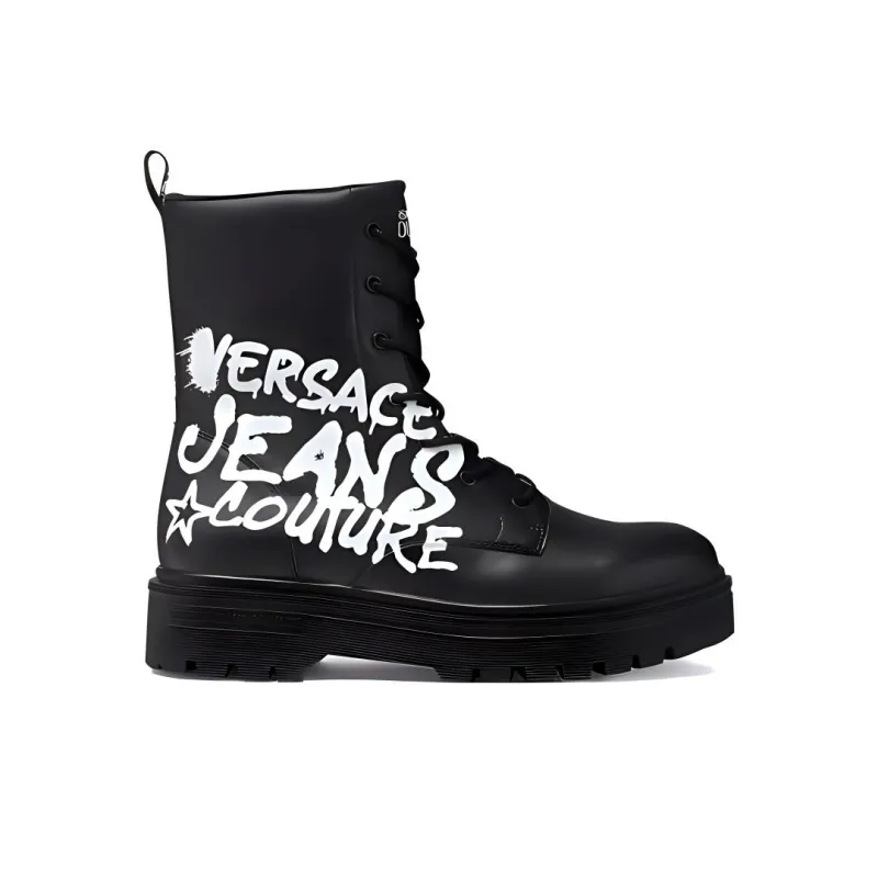 VERSACE JEANS Couture Ankle Boots 4.5cm Men's Black-1