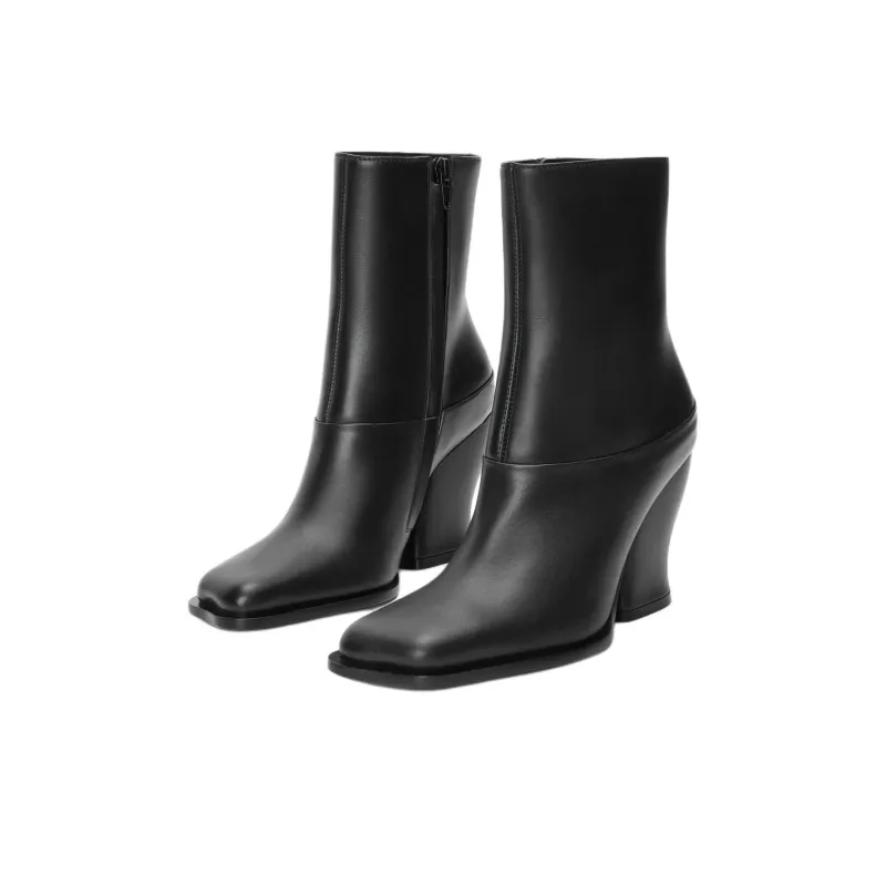LOEWE Onda Ankle Boots 9cm Women's Black-3