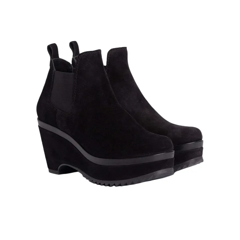 Pedro García Faustine Ankle-Length Chelsea Boots 6cm Women's Black-2