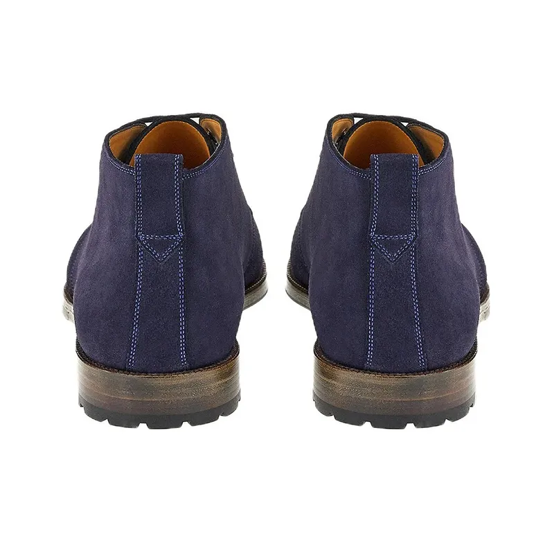 FERRAGAMO Ankle Boots Men's Navy-3