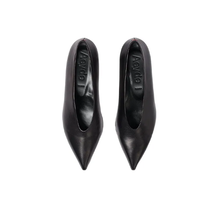 Aeyde Clara Pointed-toe Leather Pumps-3