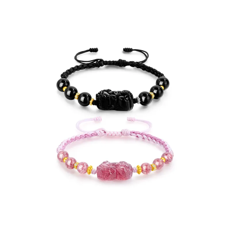 Lao Feng Xiang Obsidian Bracelets Unisex-10