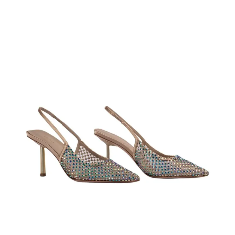 Le Silla Glida 80mm Slingback Pumps-3