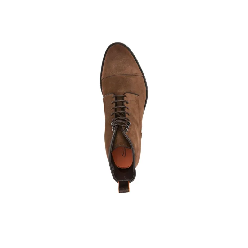Santoni Almond Toe Low Top Boots-4
