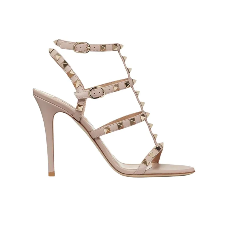 Valentino Slim Heel High Heels 10cm Women's Nude-1