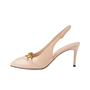 GUCCI Sylvie Slim Heel High Heels 7.5cm Women's Pink