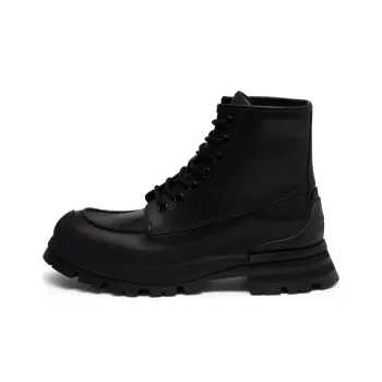 Alexander McQueen Lace Up Combat Boots
