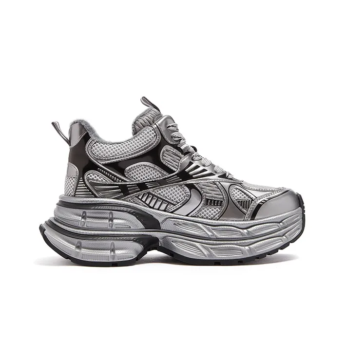 CAMEL High-Top Chunky Sneakers Women's-1