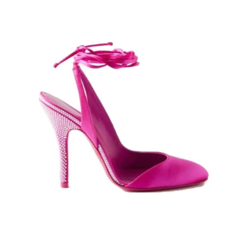 The Attico Carrie Slim Heel High Heels 10.5cm Women's Pink-1
