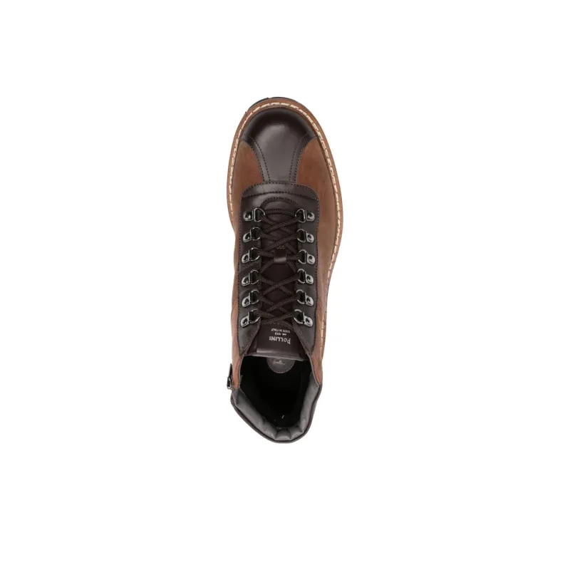 Pollini Ankle Boots Men Tan-4