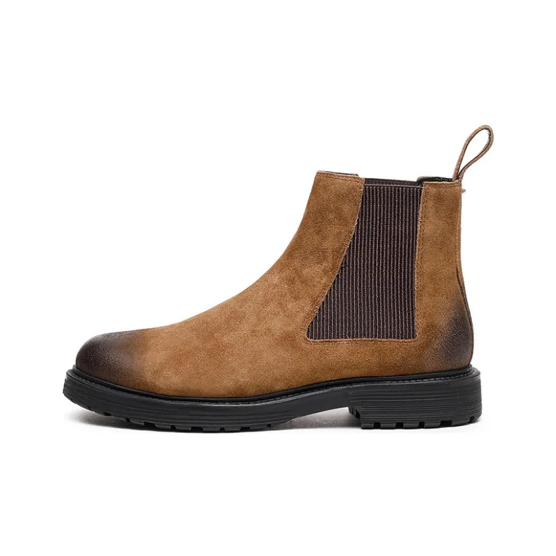 DIESEL Short Chelsea Boots Men's Brown-0