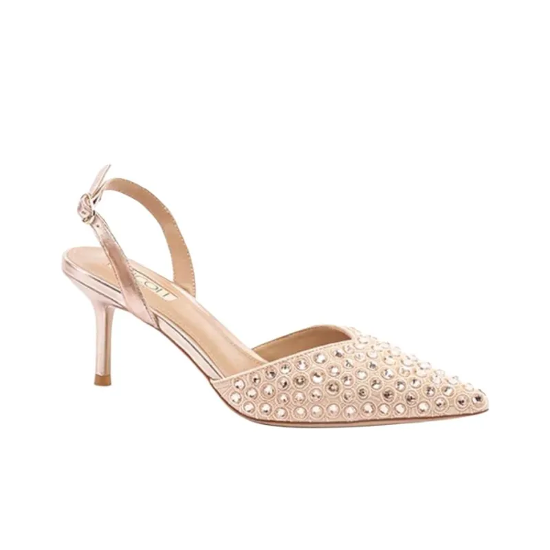 NICOLI Enoch Slim Heel High Heels 6.5cm Women's Pink-2