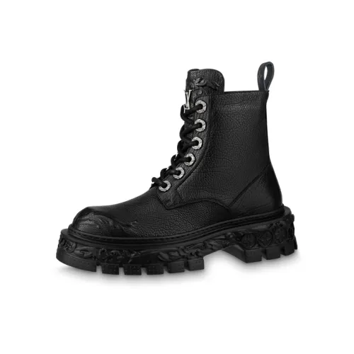 LOUIS VUITTON Short Martin Boot Men's Black