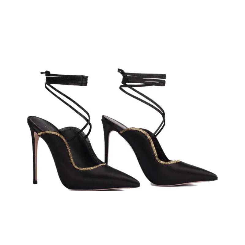 Le Silla Ivy 120mm Lace up Pumps-2