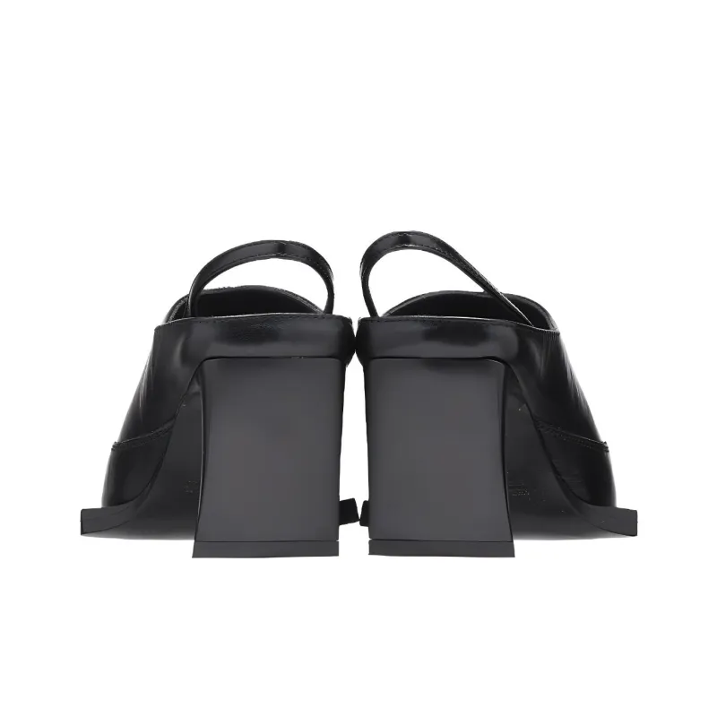 KNWLS SERPENT Irregular Heel High Heels Women's Black-4