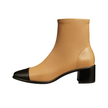 TORY BURCH Ankle Boots 5cm Women's Gingerbread Yellow