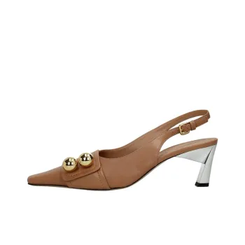 MARNI Chunky Heel High Heels 6cm Women's Brown
