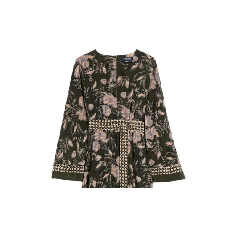 MaxMara Long Sleeved Dress Women's Khaki-4