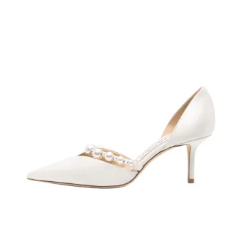 Jimmy Choo Aurelie Slim Heel High Heels 6.5cm Women's White