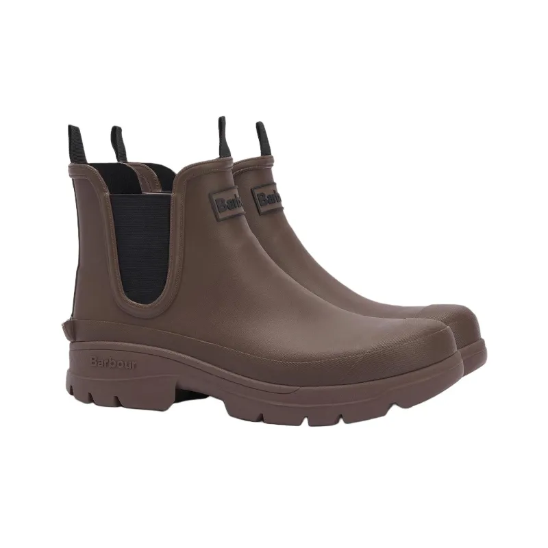 BARBOUR Nimbus Wellingtons Short Chelsea Boots Men's Umber-2
