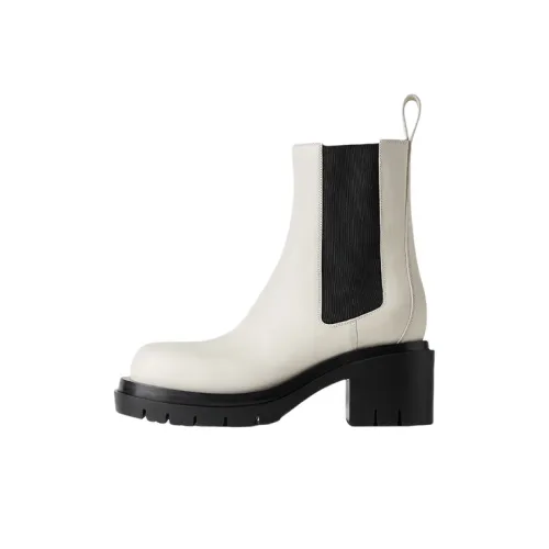 Bottega Veneta Short Chelsea Boots 7.5cm Women's White