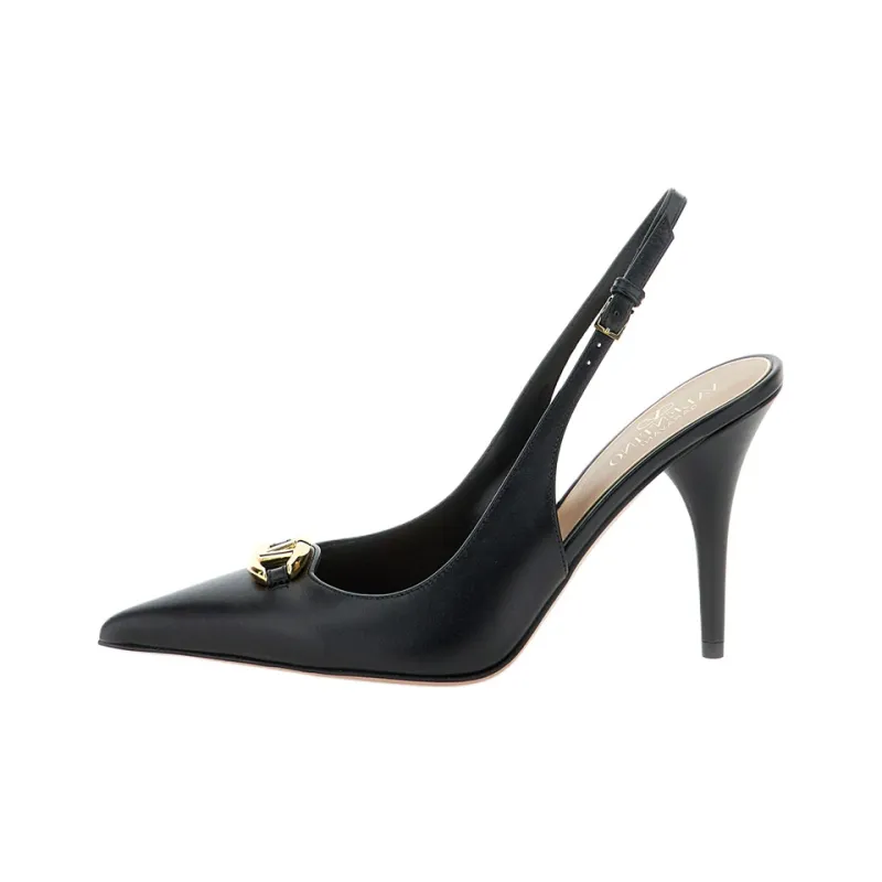 Valentino Garavani The Bold Edition Pointed Toe Slingback Pumps-0