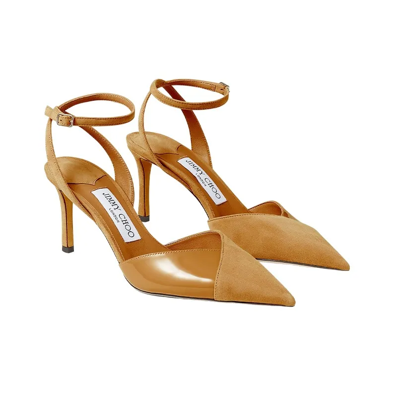 Jimmy Choo Slim Heel High Heels Women's Camel-3